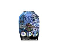 Monster High - Coffret Casier Secret Skulltimate Abbey Bominable - Plus de 125 looks - Dressing, Poupee - Set Jouet et Carte
