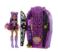 Monster High Coffret Monstrueux Secrets Clawdeen Wolf avec poupée Clawdeen Wolf Énigmes Horribles, dressing et plus de 19 surprises, dont des vêtements pour poupée, HXH85