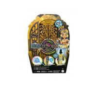 pour Monster High - Coffret monstrueux Secrets Cleo de Nile, enigmes horribles - Plus de 19 Surprises, 125 Looks - Set Jouet Fille et Carte