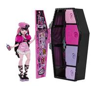 Monster High Coffret Monstrueux Secrets Draculaura avec Poupée Et Habillage, Casier Et Plus De 19 Accessoires, Jouet Enfant, Dès 4 Ans, HKY60