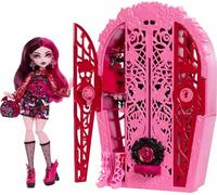 Monster High Coffret Monstrueux Secrets Énigmes du jardin avec poupée Draculaura, dressing et plus de 19 surprises pour l’heure du goûter, dont des vêtements pour poupée, HYT72