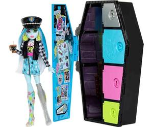 Monster High Coffret Monstrueux Secrets Frankie Stein avec Poupée, Habillage, Casier Et Plus De 19 Accessoires, Jouet Enfant, Dès 4 Ans, HKY62