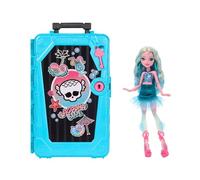 Monster High Coffret Monstrueux Secrets Lagoona Blue avec Poupée et Accessoires, destination : Oasis Glamour avec Mallette et plus de 19 Surprises comme des Vêtements, JDR51