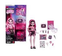 Monster High Coffret Secrets De Beauté Terreur & Bien-être Draculaura, poupée et accessoires avec 13 surprises réalistes comme un rouleau pour le visage fonctionnel et une planche, JHK43