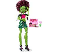 Monster High Coffret Secrets De Beauté Terreur & Bien-être Venus McFlytrap, poupée et Accessoires avec 13 Surprises réalistes Dont des Produits de Soin pour Cheveux, Un Bonnet et Une Plante, JHK45