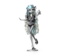 Monster High Drame au Cinéma Poupée Lagoona Blue, poupée de collection en noir et blanc avec mini-affiche de film et affiche de film grandeur nature, thème films d’horreur, jouets et cadeaux, HKN30