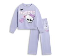 Monster High Ensemble sweat-shirt et jogging Lavande Fangtastic pour filles | Tenue décontractée à manches longues et col ras du cou | Articles de dessin animé pour le jeu et les loisirs