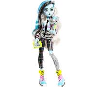 Monster High Frankie Stein Poupée Welcome Committee avec 15 Accessoires, y Compris Affiche, Autocollant, Pet Watzit et Plus Encore (exclusivité Amazon)