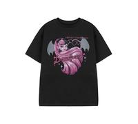 Monster High Girls T-Shirt Graphique Noir à Manches Courtes | Draculaura Totalement Fang Dessin animé T-Shirt | Haut décontracté pour Enfants | Vêtements MH de Style Classique
