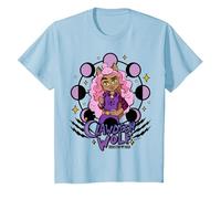 Monster High - Loup clawdeen T-Shirt, Enfant, Bleu Céleste, 8 Ans