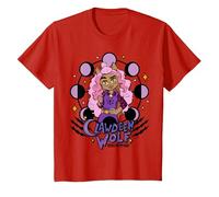 Monster High - Loup clawdeen T-Shirt, Enfant, Rouge, 10 Ans