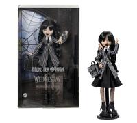 Monster High-Mercredi Addams en Uniforme-Poup?e avec La Chose - Monster High - HXJ04