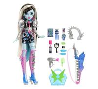 Monster High Poupée Articulée Frankie Stein Survoltée Rockstar, Look Punk BCBG, avec Instrument Et Accessoires, Thème Spectacle, Jouet Enfant, A Partir De 4 Ans, HNF84