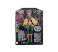Monster High - Poupee Cleo de Nile et accessoires fashion - Tenue Monster Festival Tour musique rock - Set Jouet Fille et Carte