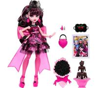 Monster High Poupée Draculaura en robe de soirée Monster Ball avec accessoires thématiques comme une fontaine de chocolat, HNF68