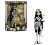 Monster High Poupée Drame au Cinéma Cleo De Nile, Reproduction en Noir et Blanc de Cleo De Nile à Collectionner avec Mini-Affiche de Film et Affiche de Film Grandeur Nature, JDR65