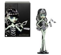 Monster High Poupée Frankie Stein Barbie avec Maillot de Bain Original inspiré de Barbie, Robe de soirée Noire Solo in The Spotlight et Accessoires, JHK28