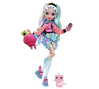 Monster High Poupée Lagoona Blue avec Accessoires Et Piranha De Compagnie, Poupée Mode Articulée, Cheveux Multicolores, Jouet Enfant, Dès 3 Ans, HHK55