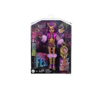 pour Monster High - Poupee Loup Garou clawdeen Wolf en Tenue Monster Fest, avec Accessoires Party Fashion - Set Jouet et Carte