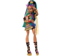 Monster High Poupée Nefera De Nile, momie royale en robe avec Lavish, son scarabée de compagnie, et 7 accessoires, notamment un sac à main, un ordinateur portable, des lunettes de soleil, JDR48