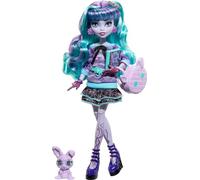 Monster High Soirée Pyjama Twyla Coffret avec poupée Twyla et Animal de Compagnie Dustin, HLP87