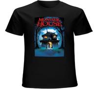 Monster House Movie Poster Men's T Shirt Unisex Cotton Tee Black XXL