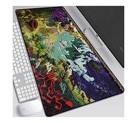 Monster Hunter 900x400mm Tapis de Souris XXL Multifonction Gaming Mousepad XXL Grand sous Main, Anime Souris 3mm Bureau Anti-Glissant Surface Texturée pour Ordinateur, D