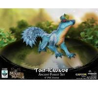 Monster Hunter Figurine En Pvc Tobi-Kadachi Ags-Capmhftk Bleu 4 Inchs