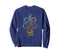 Monster Hunter Wilds Symbol Sweatshirt, Unisexe pour Adultes, Bleu Marine, XXL