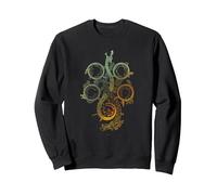 Monster Hunter Wilds Symbol Sweatshirt, Unisexe pour Adultes, Noir, XXL