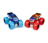 Monster Jam, Blue Thunder vs. Hurricane Force Lot de 2 monstres Trucks moulés sous pression Échelle 1/64