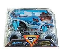 Monster Jam, Camion Monstre Officiel Megalodon, véhicule Collector moulé sous Pression, échelle 1:24, Jouets pour Enfants de 3 Ans et Plus