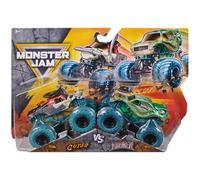 Monster Jam Camions monstres en métal moulé sous pression Pirate's Curse Vs. Kraken, échelle 1:64, jouets pour enfants de 3 ans et plus.