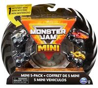 Monster Jam - Coffret DE 5 VÉHICULES MINIS 1:87-5 Véhicules Authentiques Monster Trucks Officiels Format Mini - À Collectionner Echelle 1:87 - Show Jouet Enfant 3 Ans et +