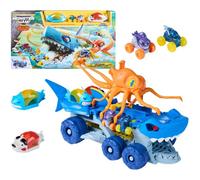 Monster Jam Coffret de jeu Mini Jams Megalodon Squid Takedown avec 2 Mini Monster Trucks exclusifs, Megalodon & Monster Manta, jouets pour enfants de 3 ans et plus