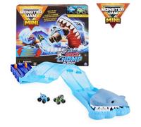 MONSTER JAM , COFFRET DE JEU MINI MEGALODON RACE AND CHOMP PLAYSET, AV
