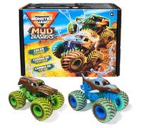 Monster Jam Lot de 2 camions à changement de couleur, véhicules moulés sous pression 1:64, jouets pour garçons et filles de 3 ans et plus