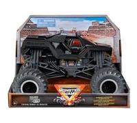 Monster Jam Géant : Soldier Fortune - Voiture Noire 19x13cm (Lxl) - Set Véhicule Miniature 1:24 + 1 Carte Offerte