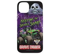 Monster Jam Keeping The Shovel Sharp Grave Digger Truck Coque pour iPhone 14 Plus