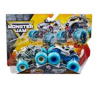 Monster Jam Lot de 2 camions moulés sous pression à l'échelle 1:64 Série 35 Catastrophe vs Monster Mutt Husky