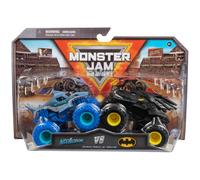 Monster Jam - Lot De Deux Monstres Originaux Avec Le Batmobile Vs Megalodon - Authentiques Camions Monstres L Échelle 1 64