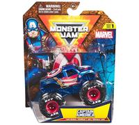 MONSTER JAM MARVEL - 1 VEHICULE DIE-CAST 1:64 MARVEL - 1 Véhicule Authentique Monster Truck Officiel Show Monster Jam À Collectionner Echelle 1:64 - Jouet Enfant 3 Ans et + - Modèle Aléatoire
