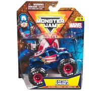 MONSTER JAM MARVEL - 1 VEHICULE DIE-CAST 1:64 MARVEL - 1 Véhicule Authentique Monster Truck Officiel Show Monster Jam À Collectionner Echelle 1:64 - Jouet Enfant 3 Ans et + - Modèle Aléatoire