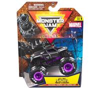 Monster Jam Marvel 2024 Échelle 1:64 Monstre Truck moulé sous pression Série 1 avec drapeau : Black Panther