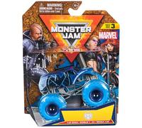 Monster Jam, Marvel - Camion monstre officiel S.H.I.E.L.D. - Véhicule moulé sous pression, échelle 1:64, jouets super héros pour enfants de 3 ans et plus