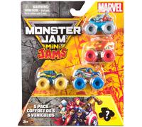 Monster Jam Marvel, Coffret De 5 Mini-Monster Trucks Officiels À Collectionner À L'échelle 1:87, Jouets Surprises Pour Garçons Et Filles À Partir De 3 Ans