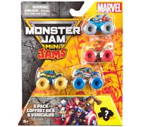 Monster Jam Marvel Lot de 5 mini confitures pour camion