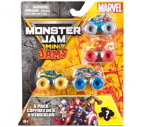 Monster Jam Marvel Lot de 5 mini confitures pour camion