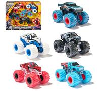 Monster Jam - Marvel - Pack De 5 Véhicules Die-Cast 1:64 Spider-Man - 5 Véhicules Authentiques Monster Trucks Officiels Show À Collectionner Echelle 1:64 - Jouet Enfant 3 Ans Et +
