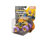 Monster Jam Marvel Thanos Monster Truck Véhicule moulé sous pression, échelle 1:64, jouet officiel Spin Master avec pneus BKT, jouet à collectionner pour enfants à partir de 3 ans